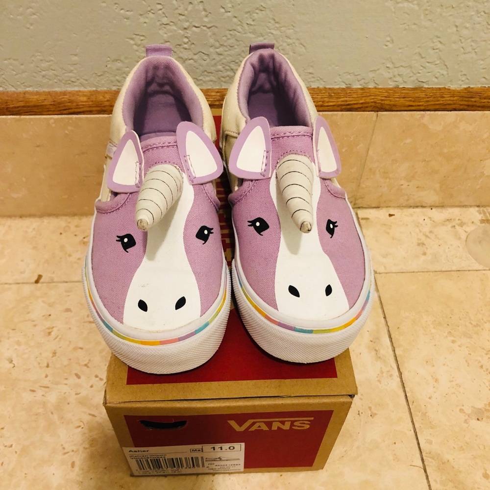 Asher Unicorn Vans Toddler sz 11